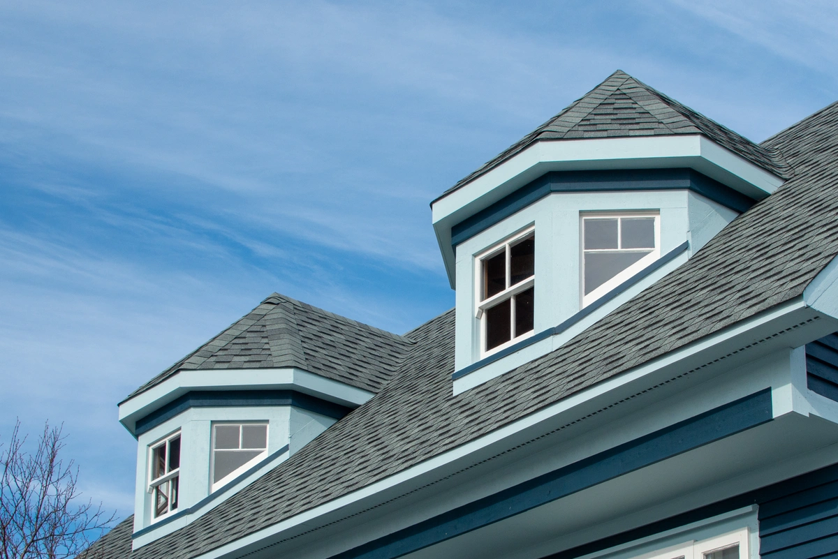 gray shingle roof