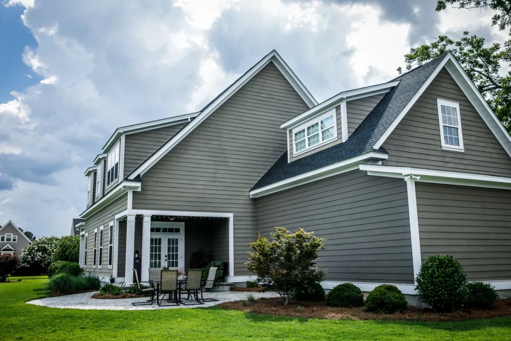 green gray siding