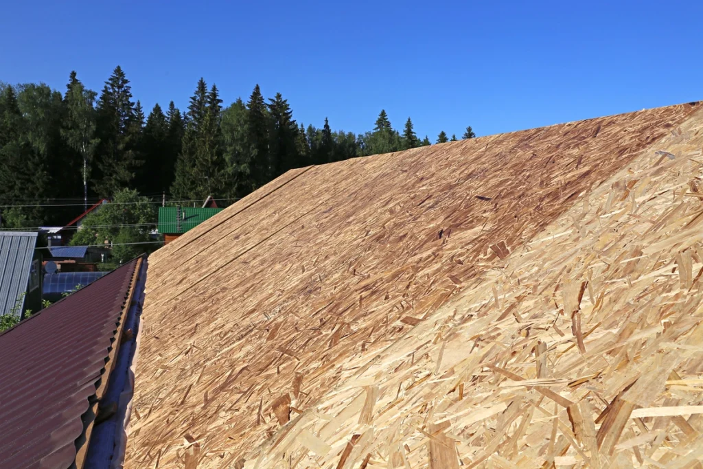 roof sheathing and metal