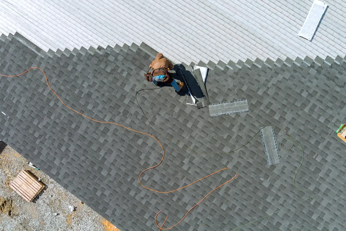 overhead roof replacement