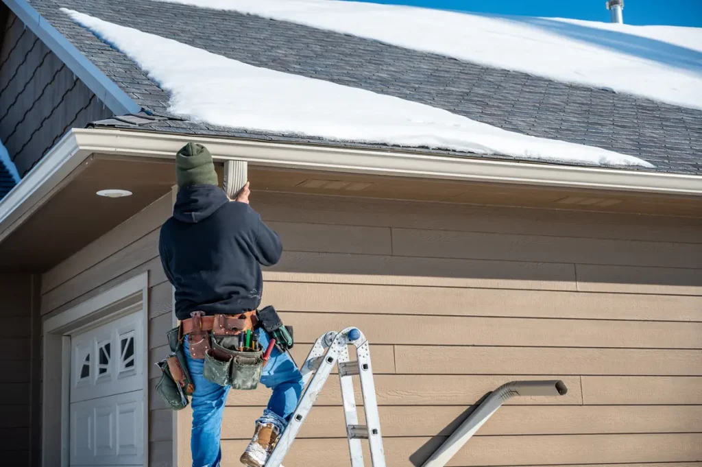 installing downspouts