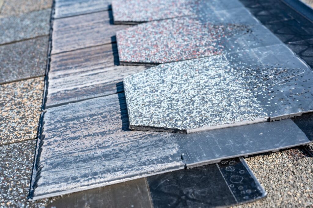 Synthetic roof shingles