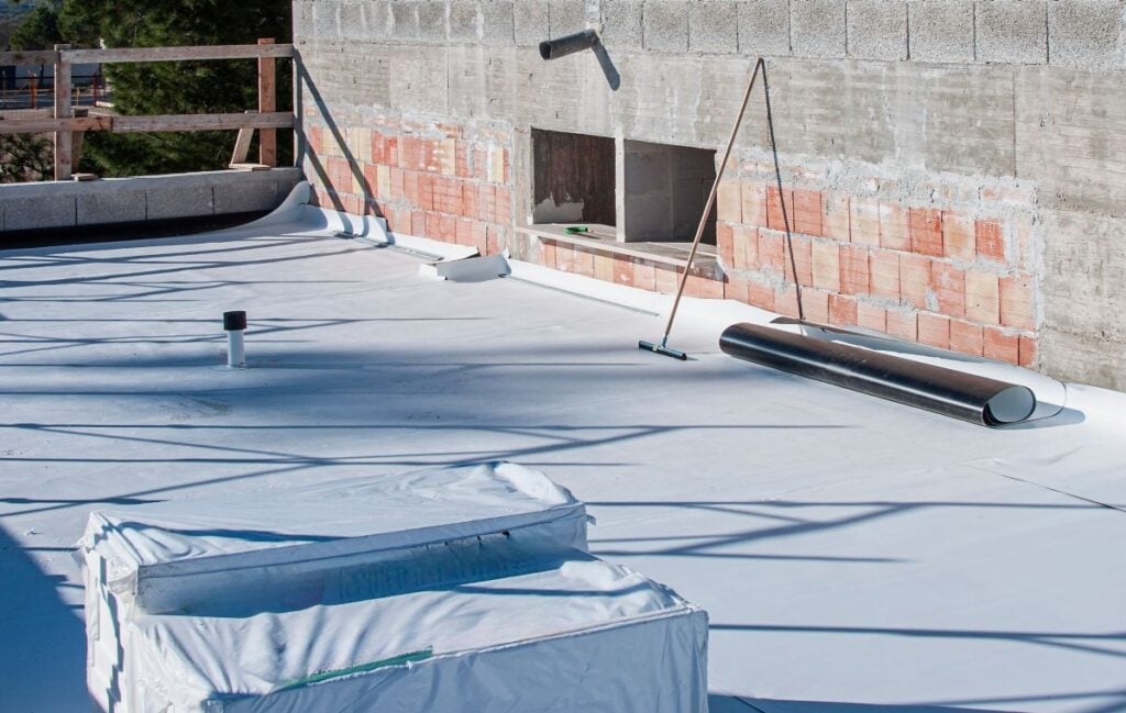 application of TPO roof