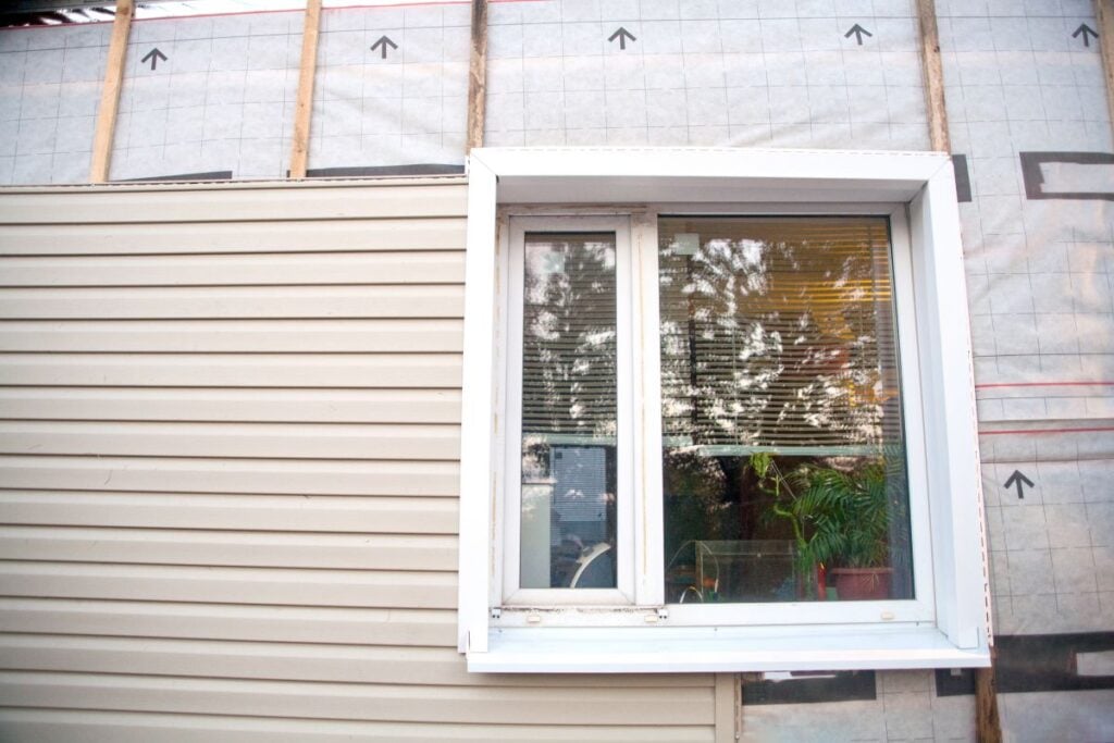 siding insulation vinyl house white frame