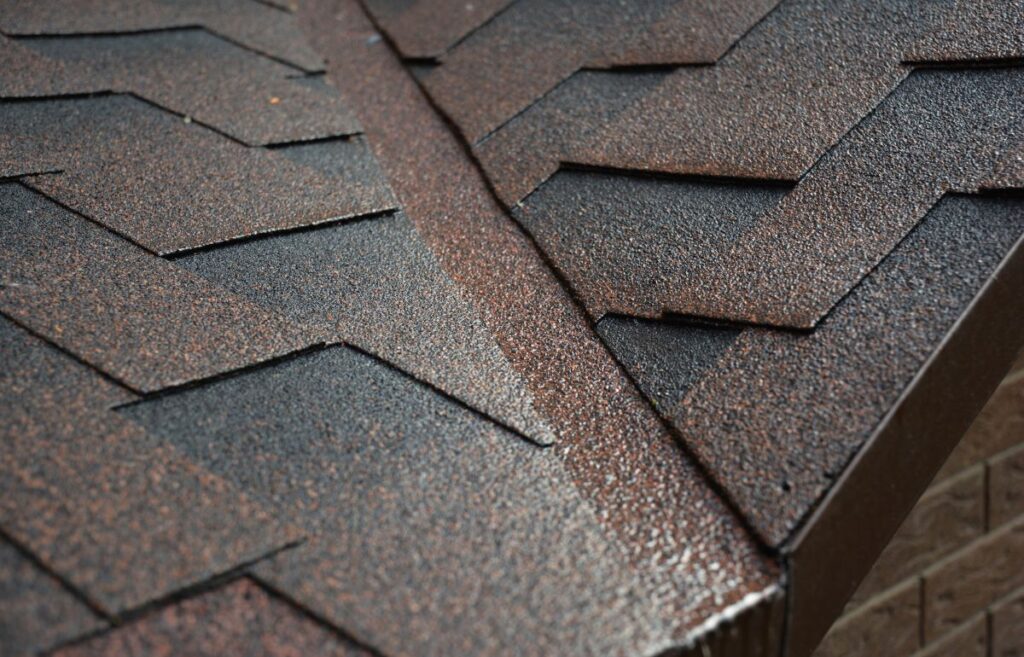 roof valley flashing dark brown roofing