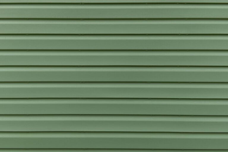 dark green siding
