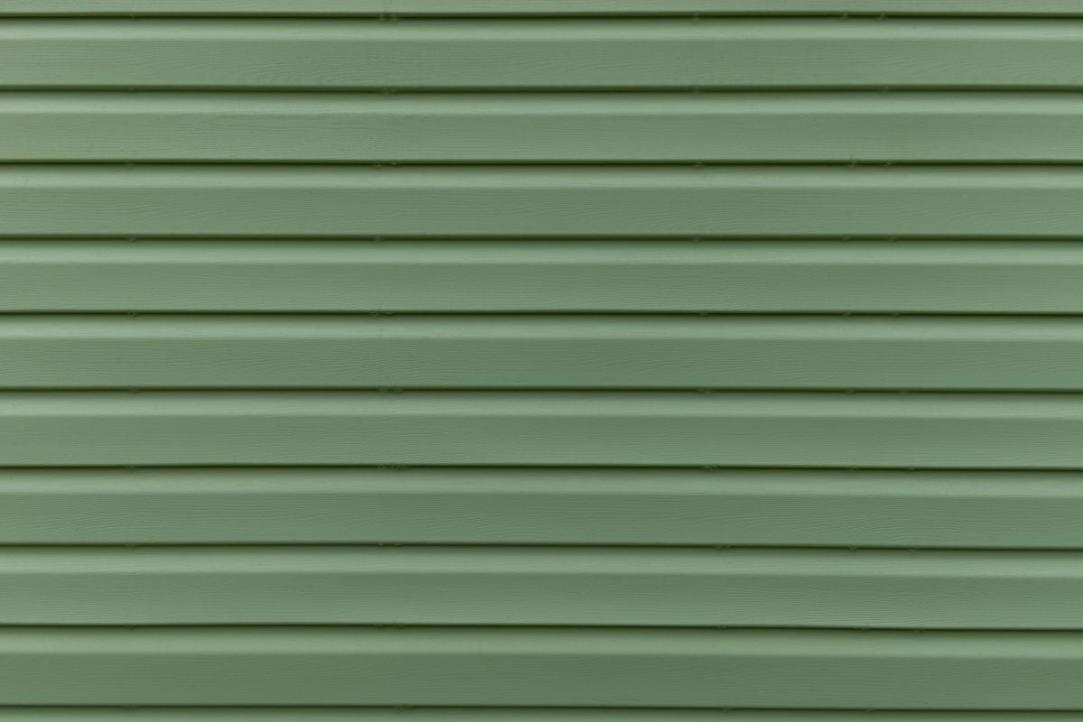 dark green siding