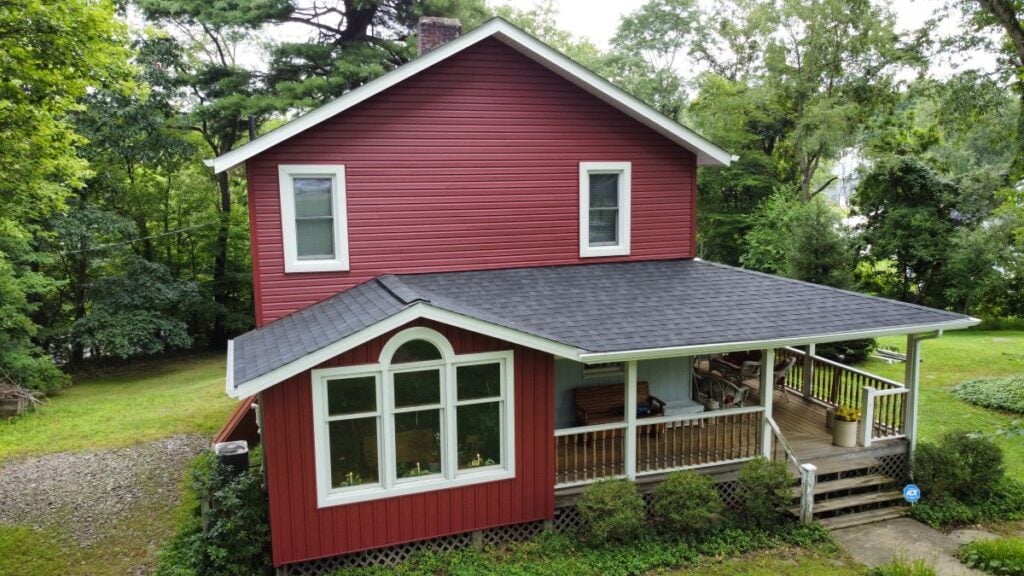 Red LP SmartSide Siding