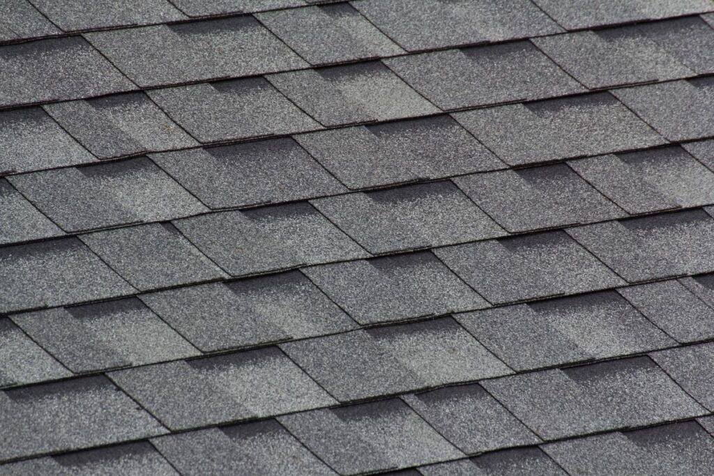 grey and black roof shingles